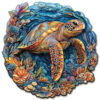 Wooden Jigsaw Puzzle – Brave Sea Turtle