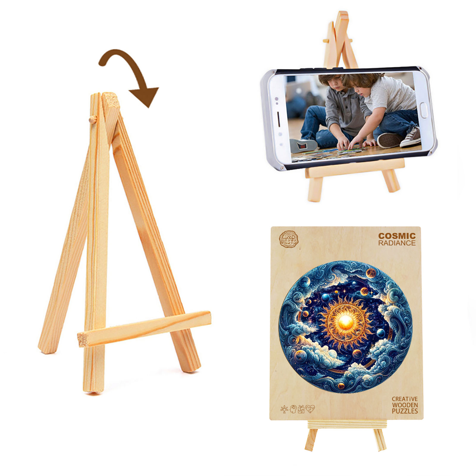 Wooden Jigsaw Puzzle – Cosmic Radiance - Image 4