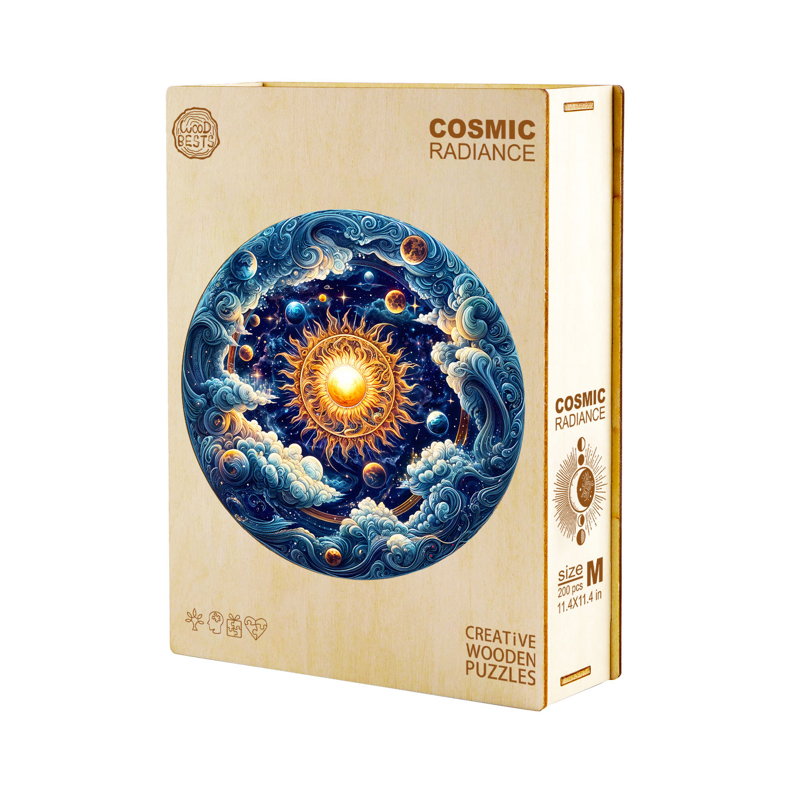 Wooden Jigsaw Puzzle – Cosmic Radiance - Image 3