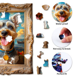 Alternative view of Wooden Jigsaw Puzzle – Dog Photo Frame