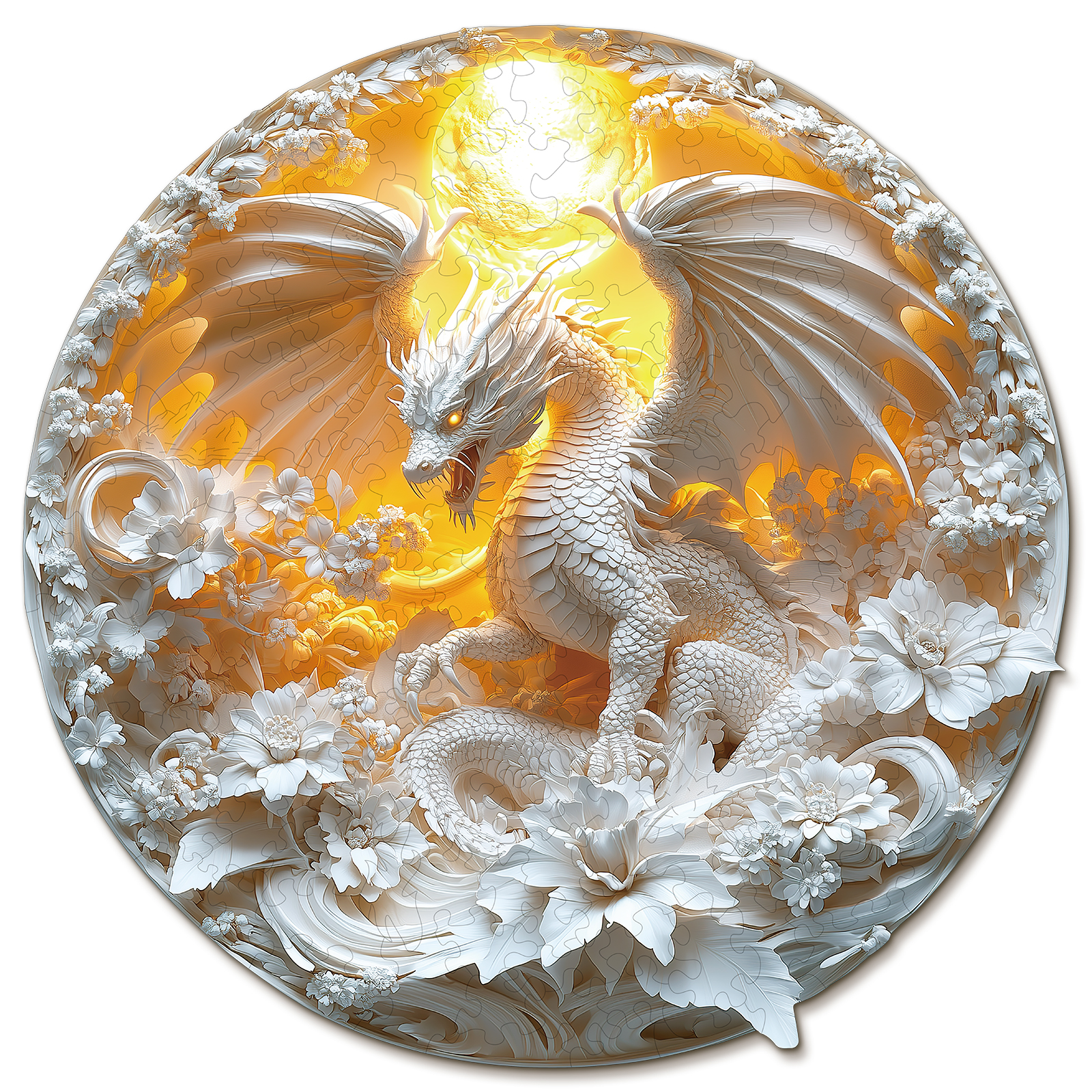 Wooden Jigsaw Puzzle – Fierce Dragon