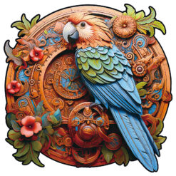 Wooden Jigsaw Puzzle –  Gear Parrot