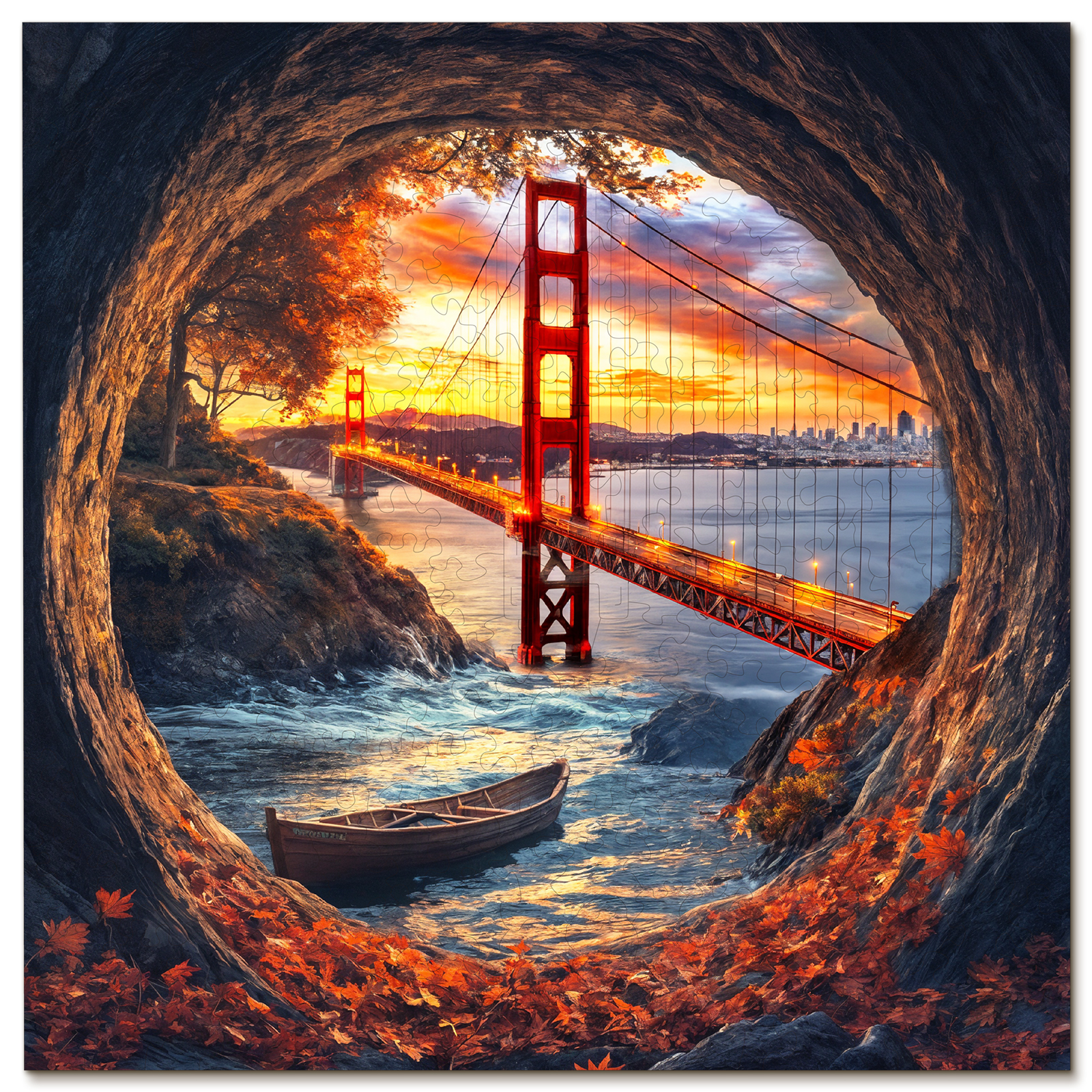 Wooden Jigsaw Puzzle – Golden Gate Bridge