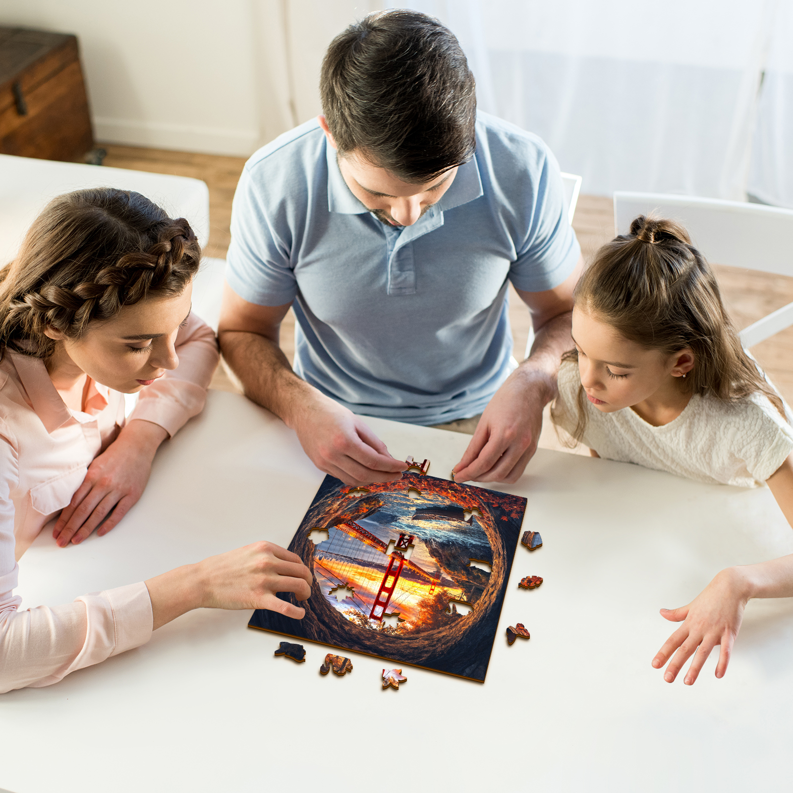 Wooden Jigsaw Puzzle – Golden Gate Bridge - Image 6