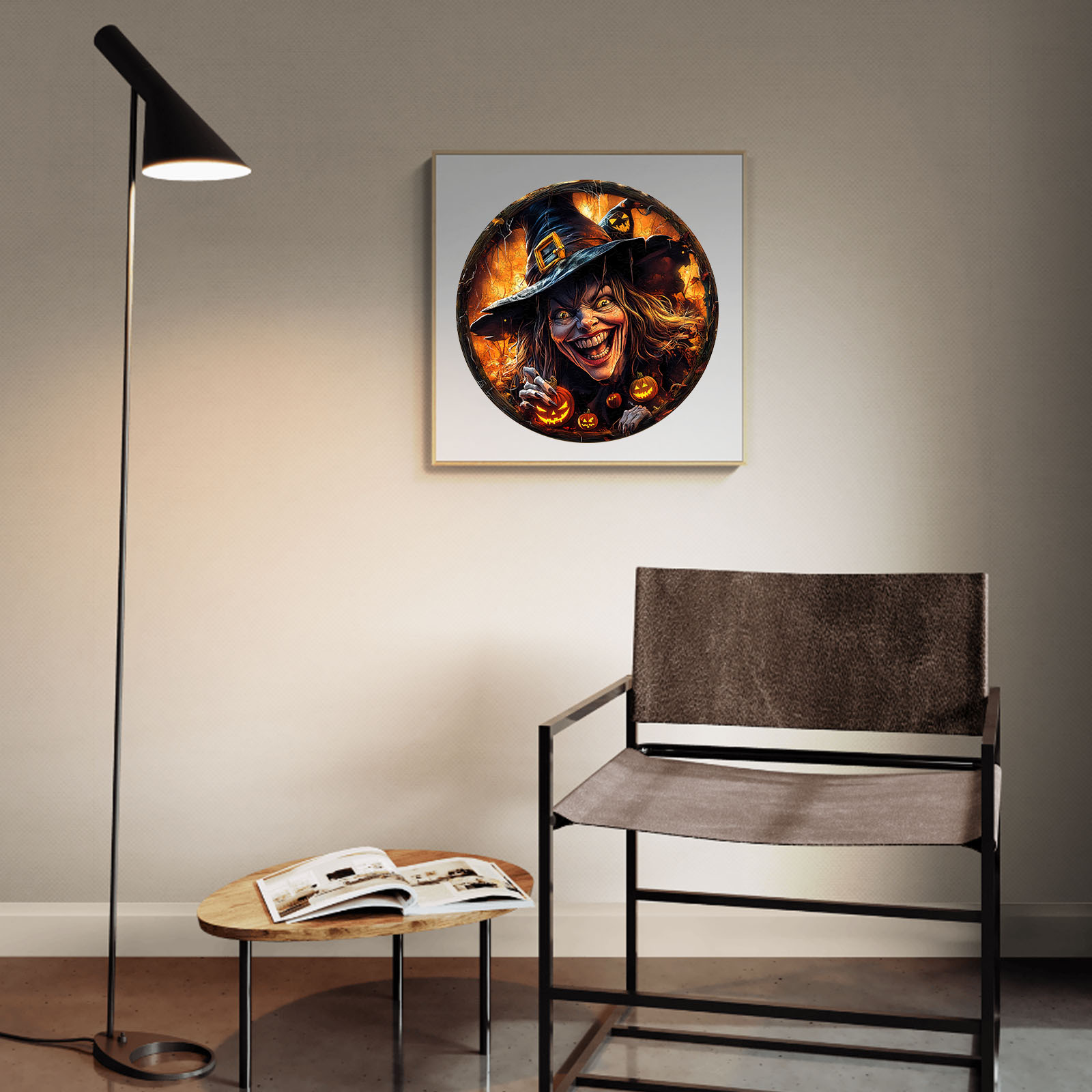 Wooden Jigsaw Puzzle – Halloween witch - Image 9