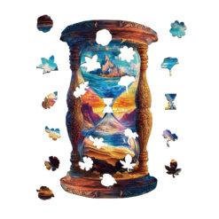 Alternative view of Wooden Jigsaw Puzzle – Hourglass
