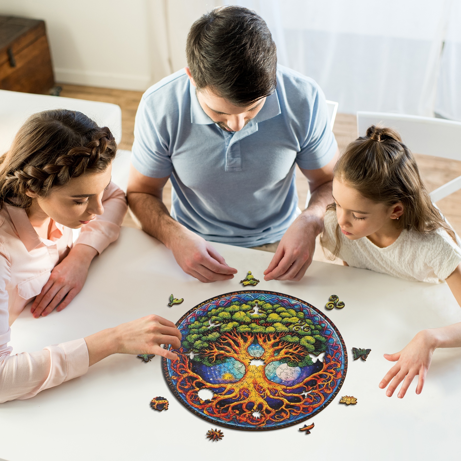 Wooden Jigsaw Puzzle – Lush Tree of Life - Image 6