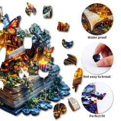 Alternative view of Wooden Jigsaw Puzzle – Magic Book