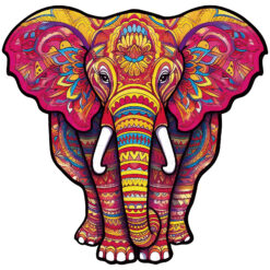 Wooden Jigsaw Puzzle – Mandala Elephant