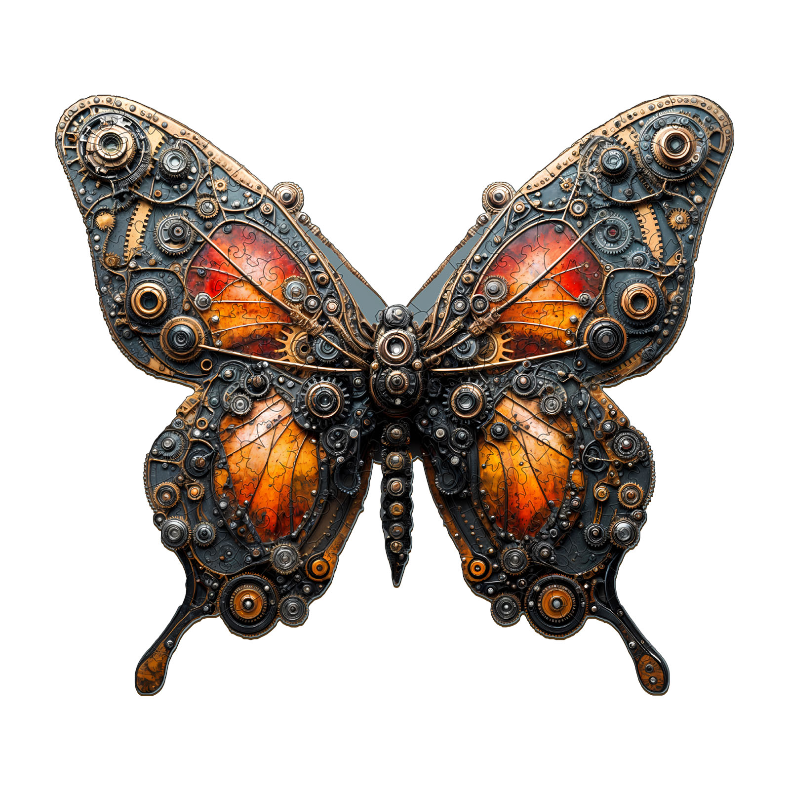 Wooden Jigsaw Puzzle – Mechanical butterfly