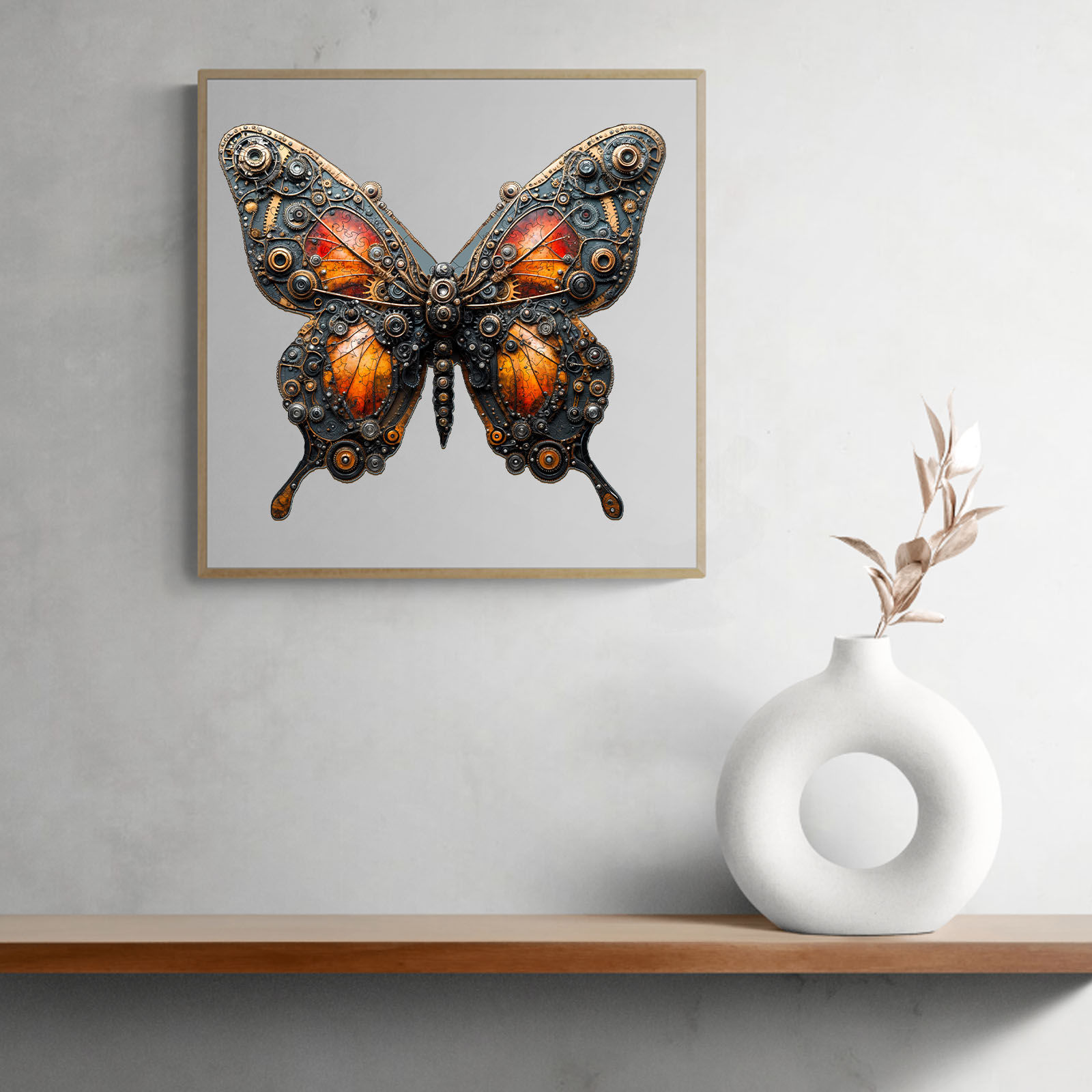 Wooden Jigsaw Puzzle – Mechanical butterfly - Image 8