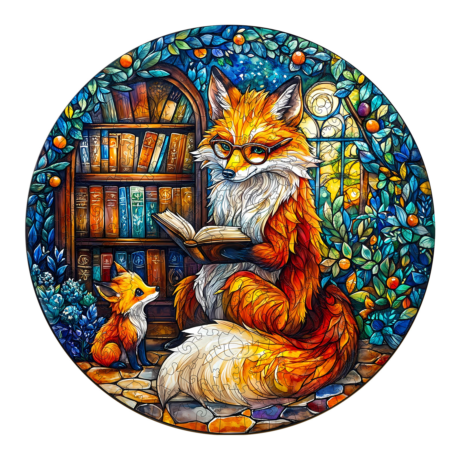 Wooden Jigsaw Puzzle – Mother Fox Storytime-1