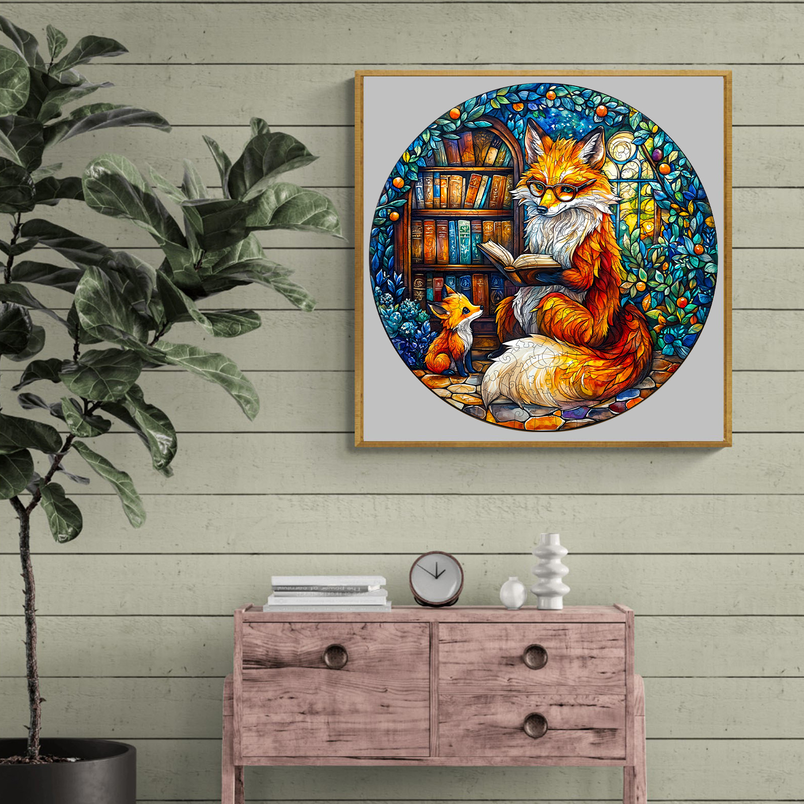 Wooden Jigsaw Puzzle – Mother Fox Storytime-1 - Image 8