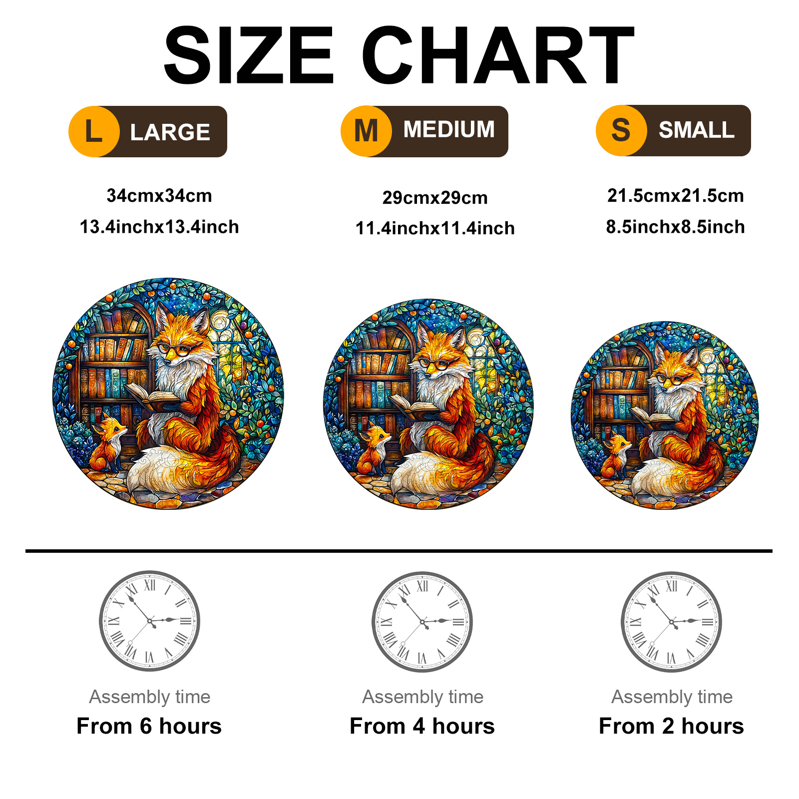 Wooden Jigsaw Puzzle – Mother Fox Storytime-1 - Image 6