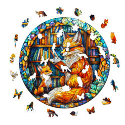 Alternative view of Wooden Jigsaw Puzzle – Mother Fox Storytime-2