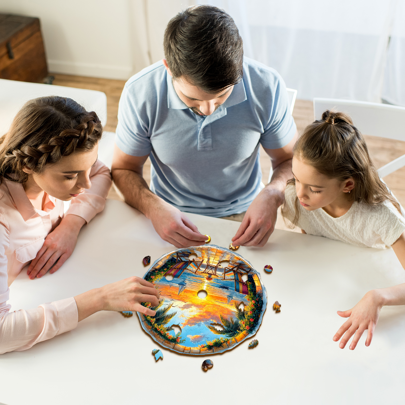 Wooden Jigsaw Puzzle – Ocean Sunset - Image 6