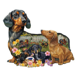 Wooden Jigsaw Puzzle – Puppy Garden