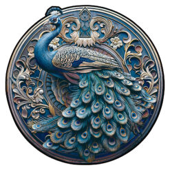 Wooden Jigsaw Puzzle – Retro Beautiful Peacock