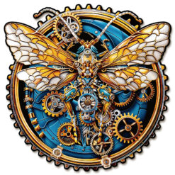 Wooden Jigsaw Puzzle – Retro Mechanical Butterfly