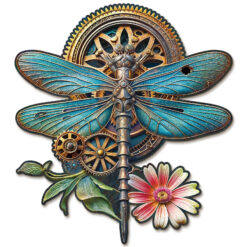 Wooden Jigsaw Puzzle – Retro Mechanical dragonfly