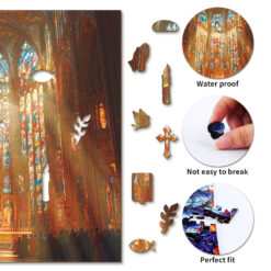 Alternative view of Wooden Jigsaw Puzzle – Sanctuary of Light