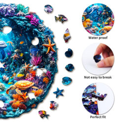 Alternative view of Wooden Jigsaw Puzzle – Sea World