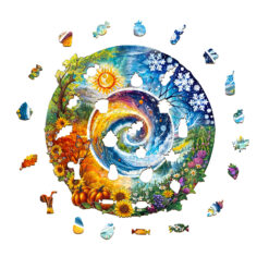 Alternative view of Wooden Jigsaw Puzzle – Seasons of Life