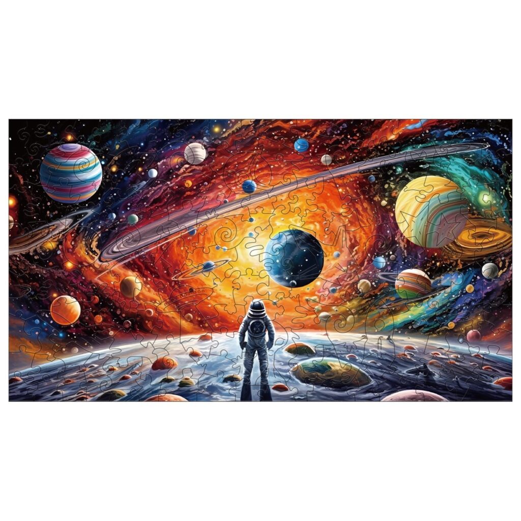 Wooden Jigsaw Puzzle-Solar System