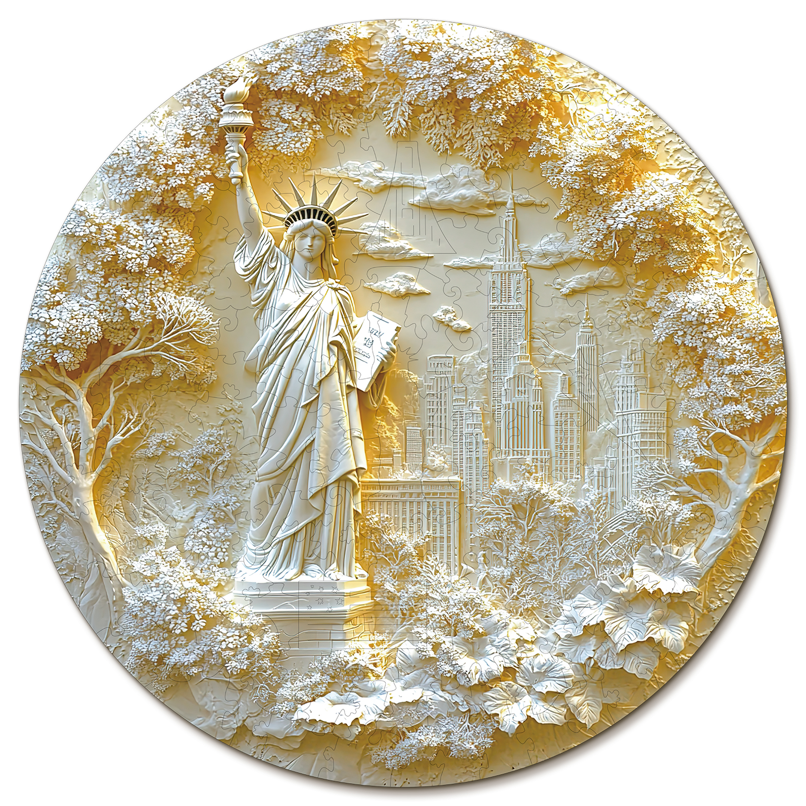 Wooden Jigsaw Puzzle – Statue of Liberty