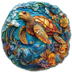 Wooden Jigsaw Puzzle –  Steady Sea Turtle