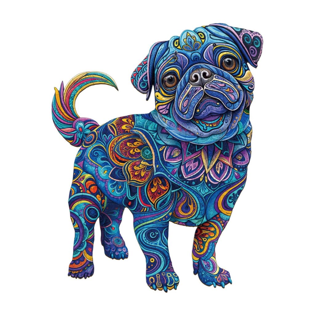 Cute Pug 2 – Wooden Jigsaw Puzzle
