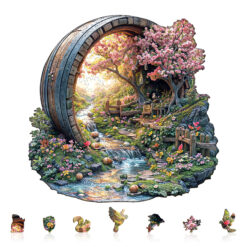 Alternative view of Wooden Jigsaw Puzzle – Barrel of Spring