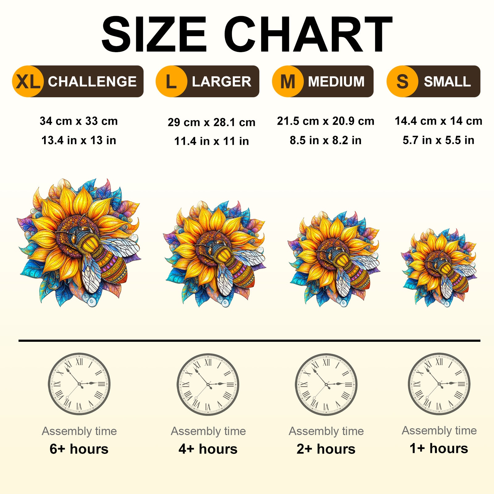 Wooden Jigsaw Puzzle –Bee in Bloom - Image 3