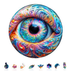 Alternative view of Wooden Jigsaw Puzzle –Brilliant eyes