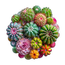 Wooden Jigsaw Puzzle – Cactus and Succulents