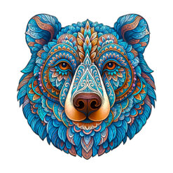Wooden Jigsaw Puzzle –Colorful bear