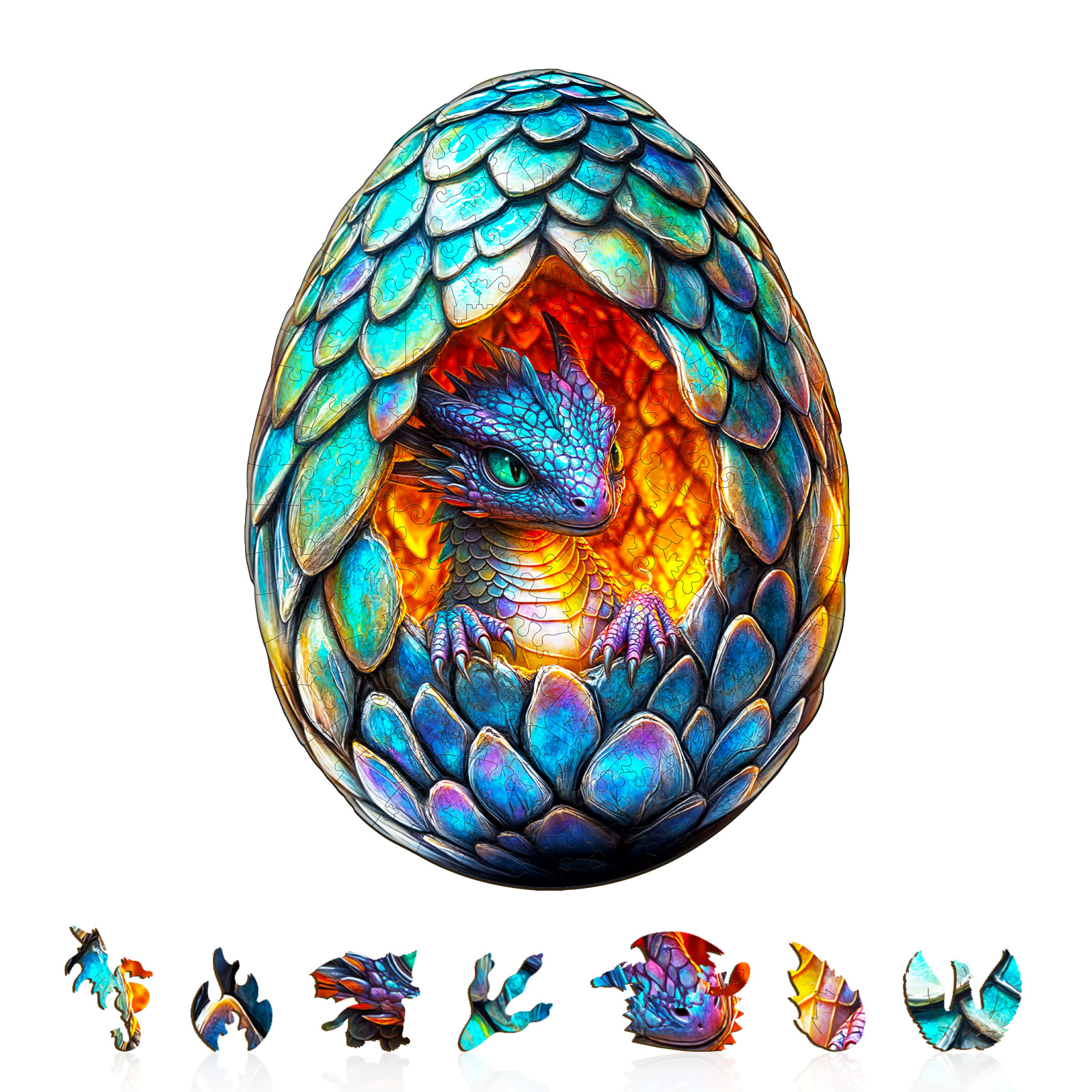 Wooden Jigsaw Puzzle – Draconic Rebirth-2 - Image 2