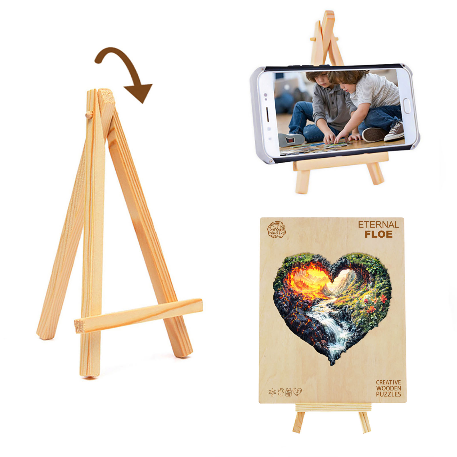 Wooden Jigsaw Puzzle – ETERNAL FLOW - Image 5