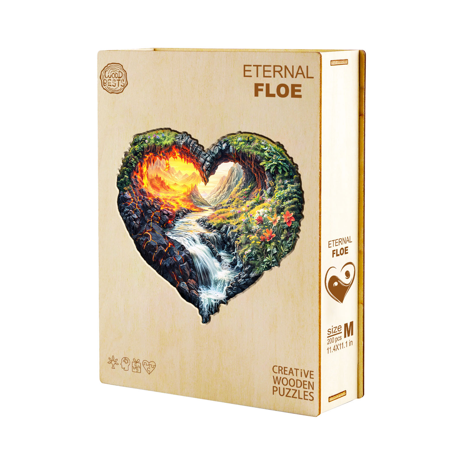 Wooden Jigsaw Puzzle – ETERNAL FLOW - Image 4