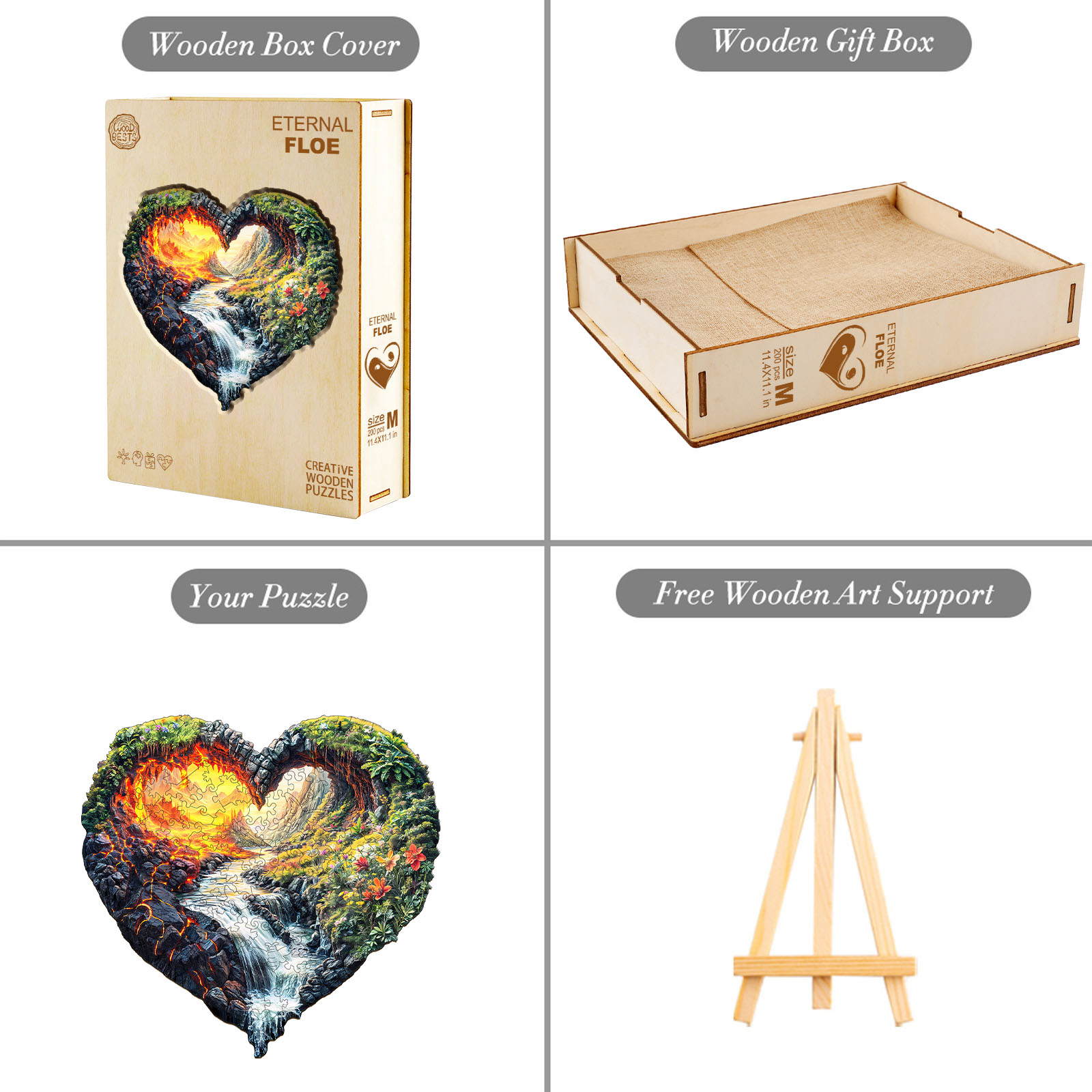 Wooden Jigsaw Puzzle – ETERNAL FLOW - Image 6