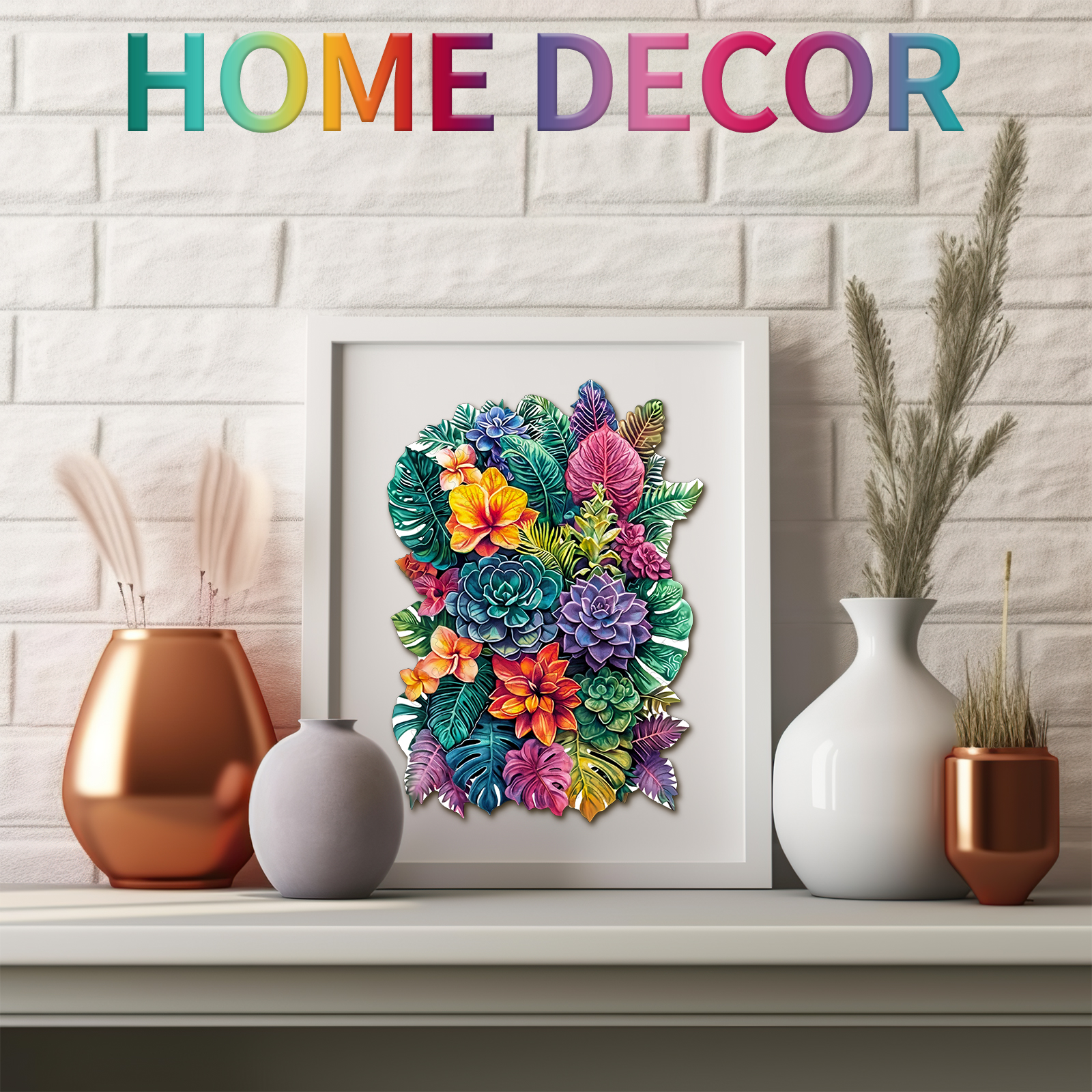 Wooden Jigsaw Puzzle – Large-leafed Plant - Image 8