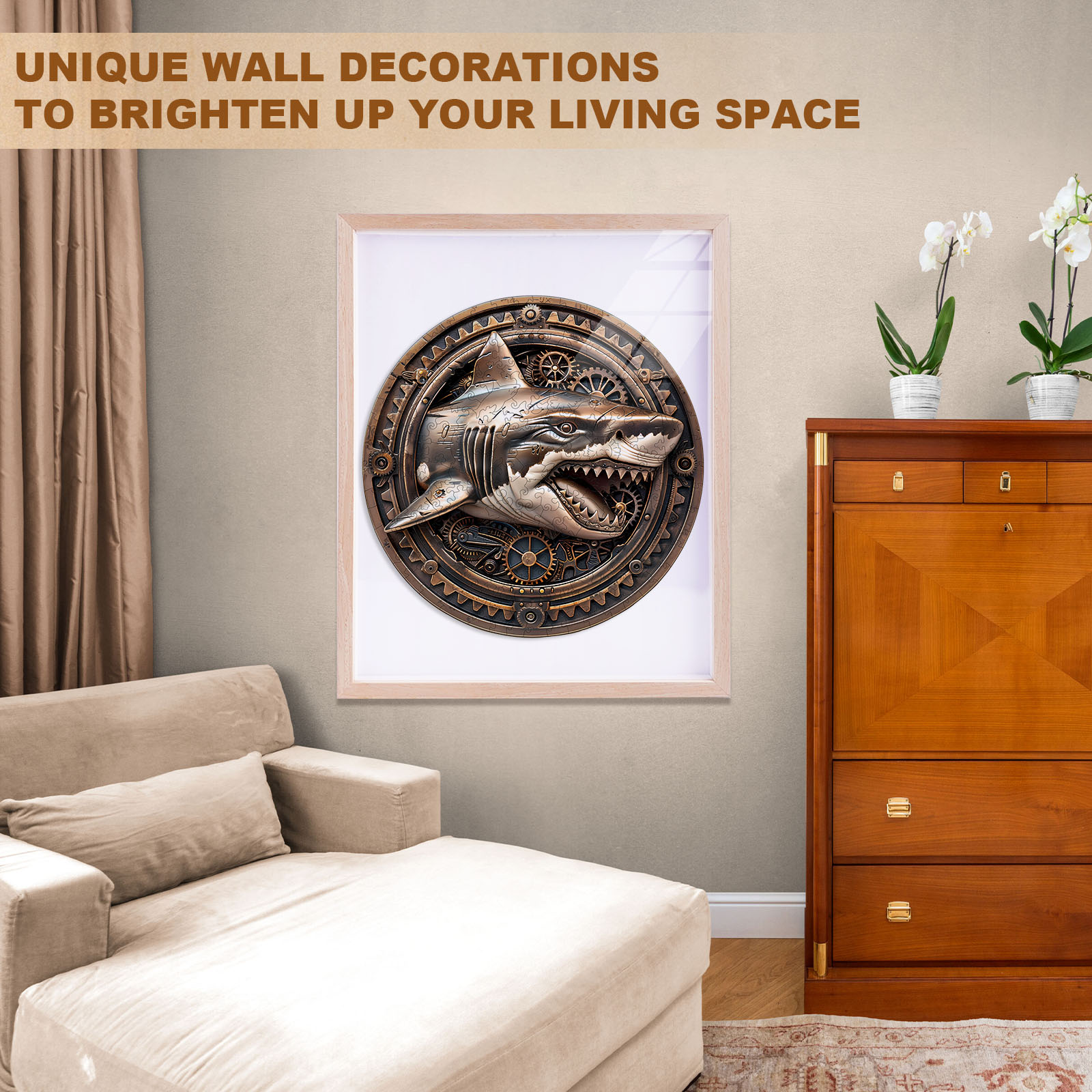 Wooden Jigsaw Puzzle –Mechanical Shark-2 - Image 8