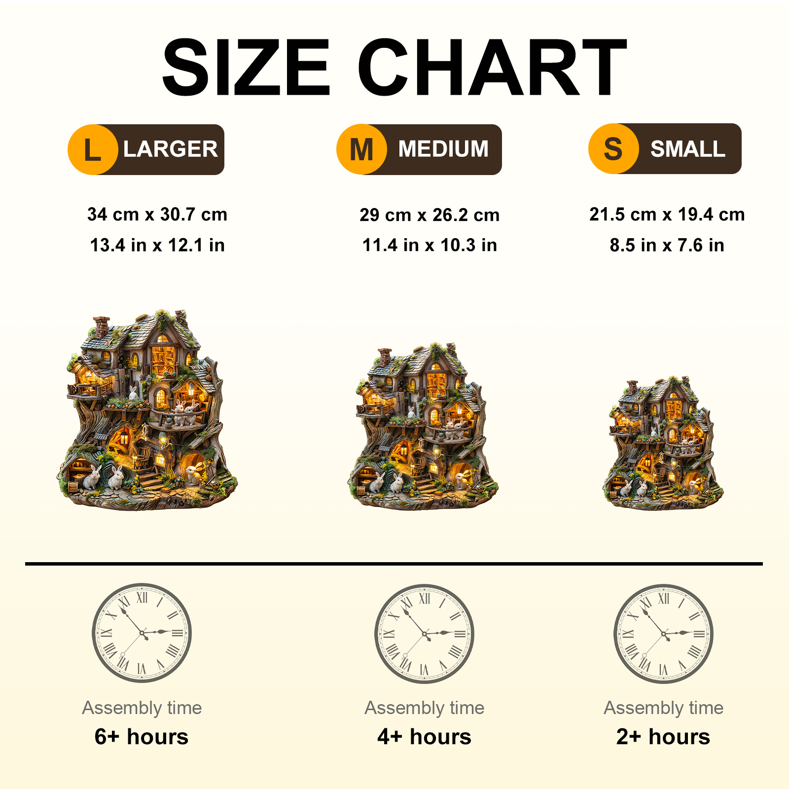 Wooden Jigsaw Puzzle – Rabbit's Tree House - Image 4