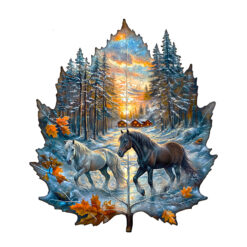 Wooden Jigsaw Puzzle – Winter of the stallion