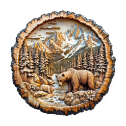 Wooden Jigsaw Puzzle – Annual ring Bear