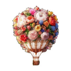 Wooden Jigsaw Puzzle – Bouquet Hot air Balloon