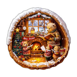 Wooden Jigsaw Puzzle – Brown Bear House