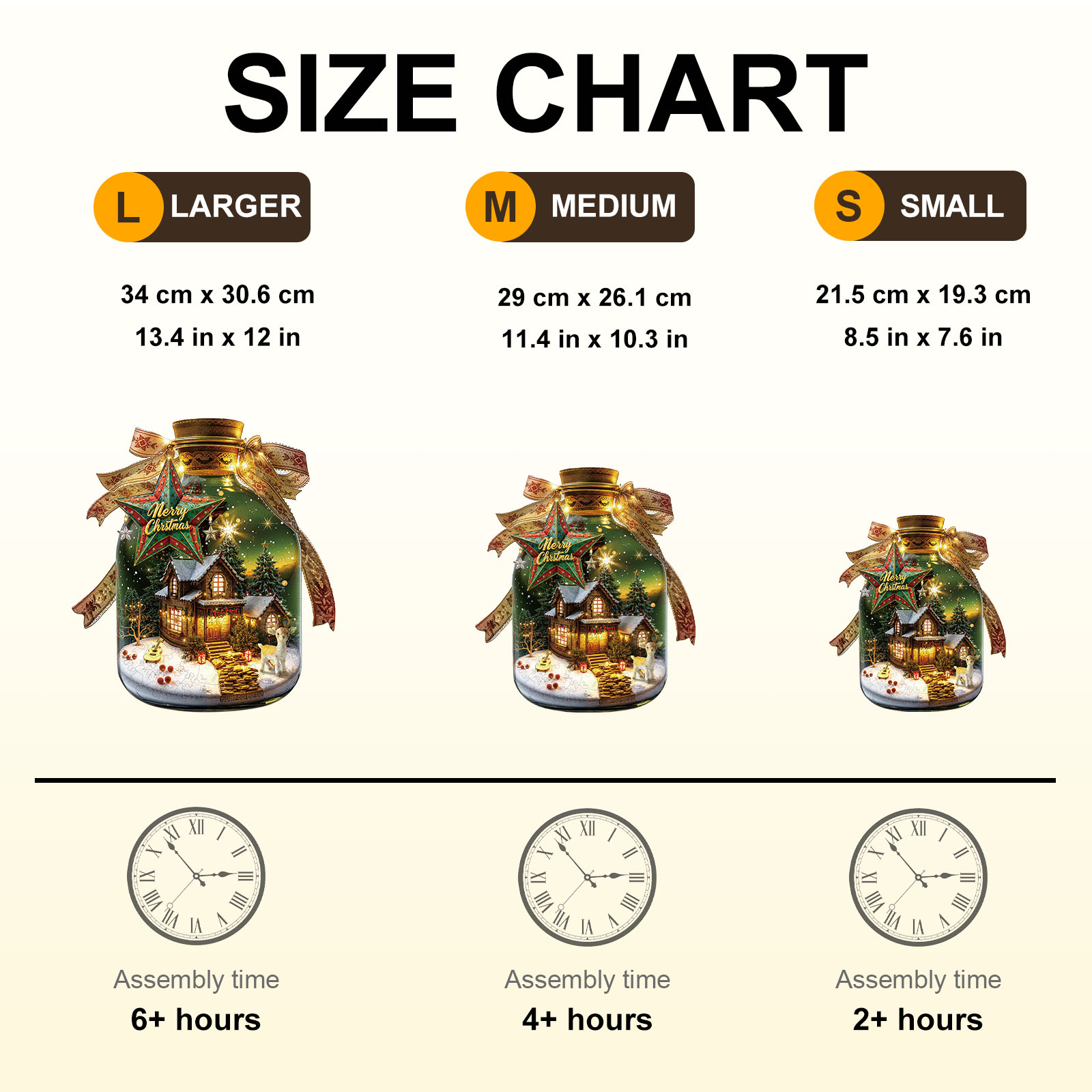 Wooden Jigsaw Puzzle – Christmas message in a bottle - Image 4