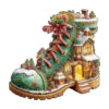 Wooden Jigsaw Puzzle – Christmas Snow Boot Hut