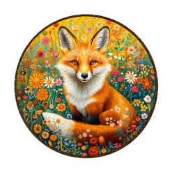 Wooden Jigsaw Puzzle – Fantasy Garden Guardian-Fox